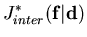 $\displaystyle J^{*}_{inter}(\mathbf{f}\vert\mathbf{d})$