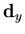 $ \mathbf{d}_{y} $