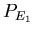 $\displaystyle P_{E_{1}}$