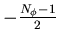 $ -\frac{N_{\phi }-1}{2} $